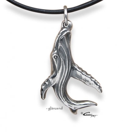 Anhänger 'Buckelwal 1' glänzend