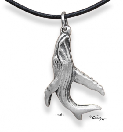 Anhänger 'Buckelwal 1' matt