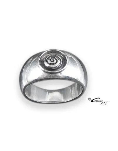 Ring Lebar Silber-Spirale