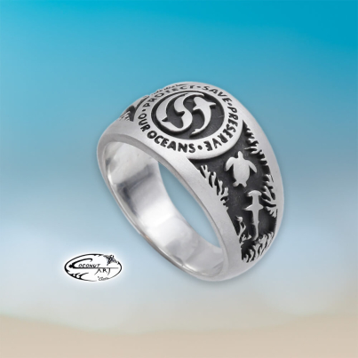 Ring 'Shark Yin Yang Ocean' DETAIL 2