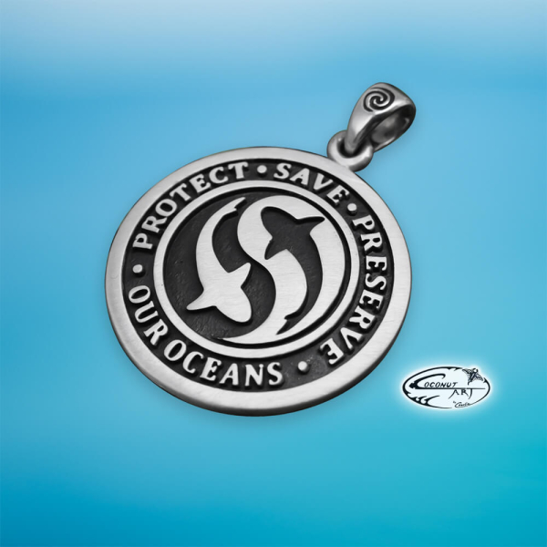 Anhänger Shark Yin Yang Detail