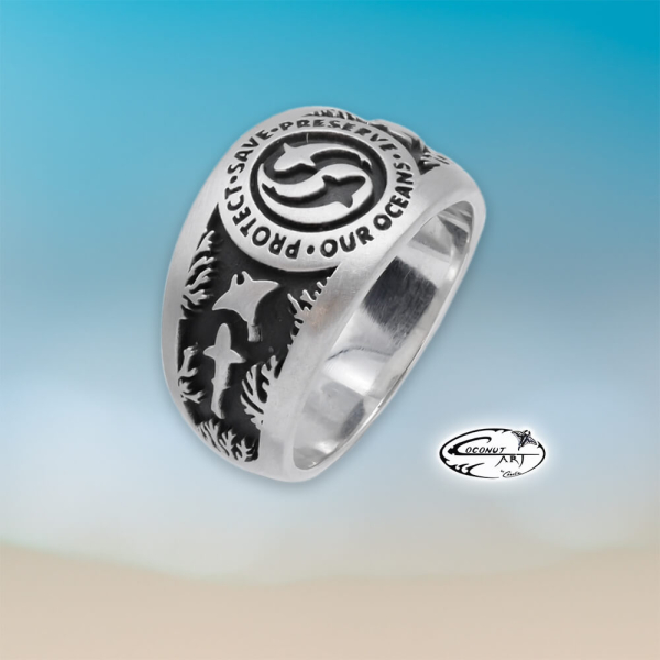Ring 'Shark Yin Yang Ocean' DETAIL 1