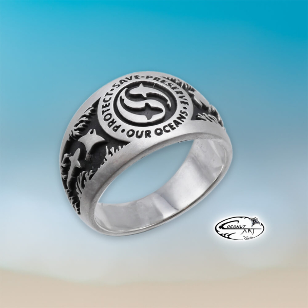 Ring 'Shark Yin Yang Ocean' DETAIL 4
